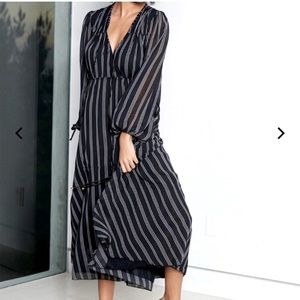 HAH (we are HAH) black maxi dress NWT